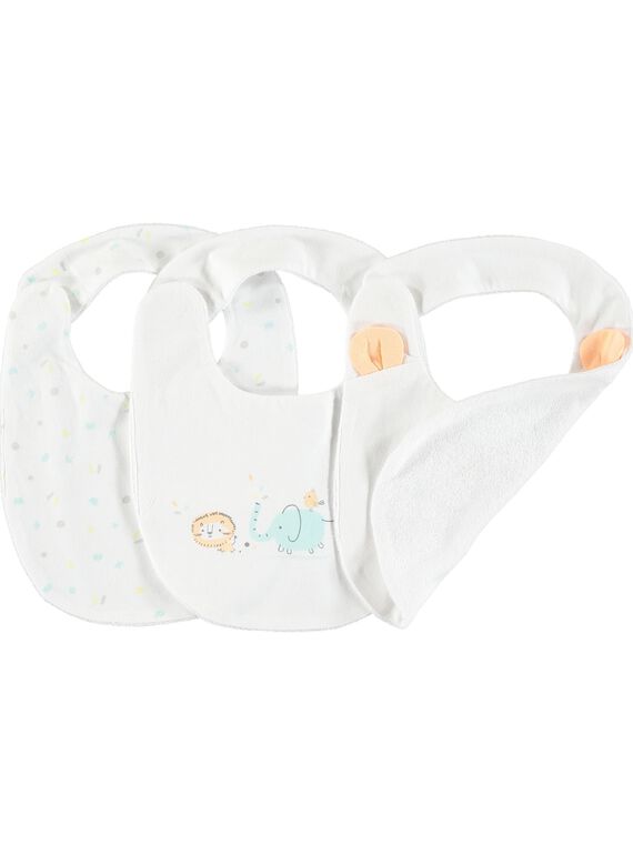 Pack of unisex babies' bibs CACMBAVOIR2 / 18SF42C1BAV000