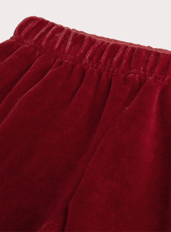 Red velvet pajamas for boys  VEGOPYJWAF / 24WH1299PYJF526