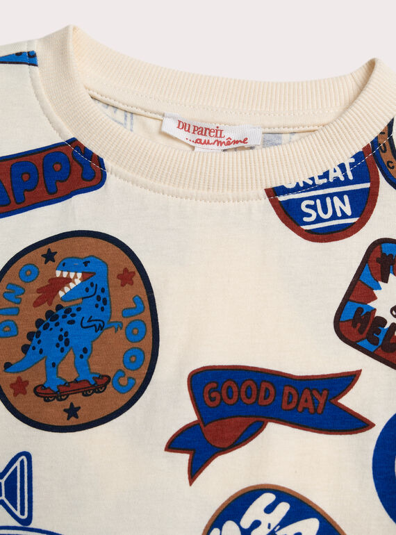 Off white TEE SHIRT LS XOBLUTEE2 / 25W902N3TMLA002