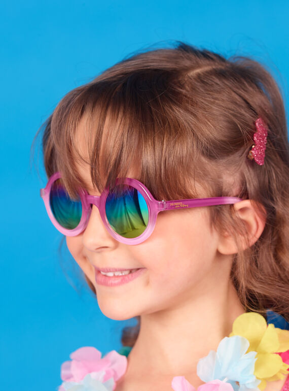 Pink sunglasses child girl LYAMERLUN2 / 21SI01D2LUN304
