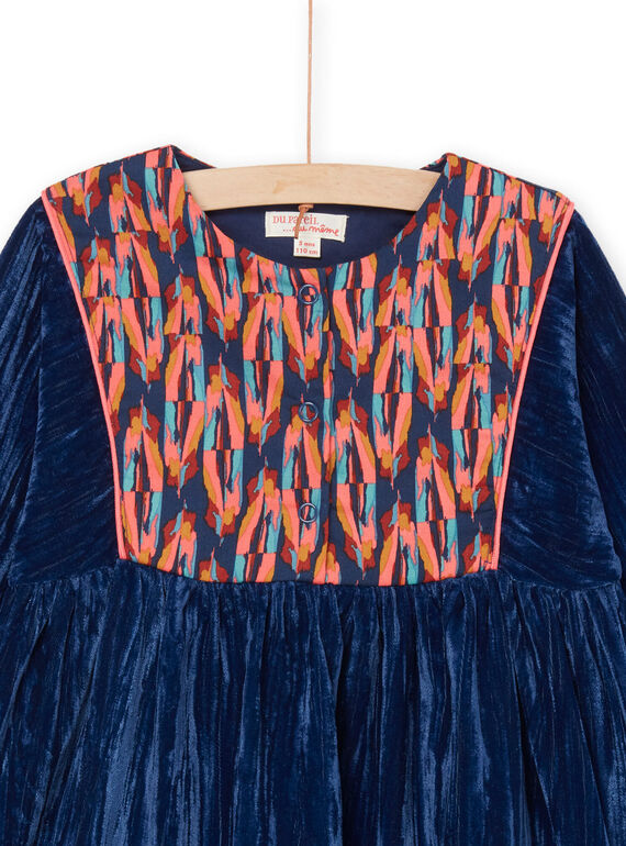 Velvet dress PAMENROB2 / 22W901U3ROB713