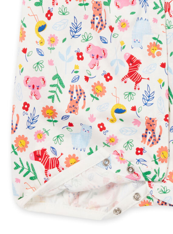 Baby girl's fancy print jumpsuit NEFIGREANI / 22SH13H4GRE001