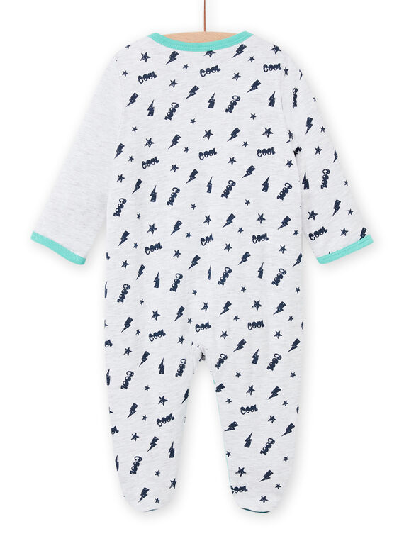 Baby boy's grey cat romper MEGAGRECHA / 21WH1495GREJ920