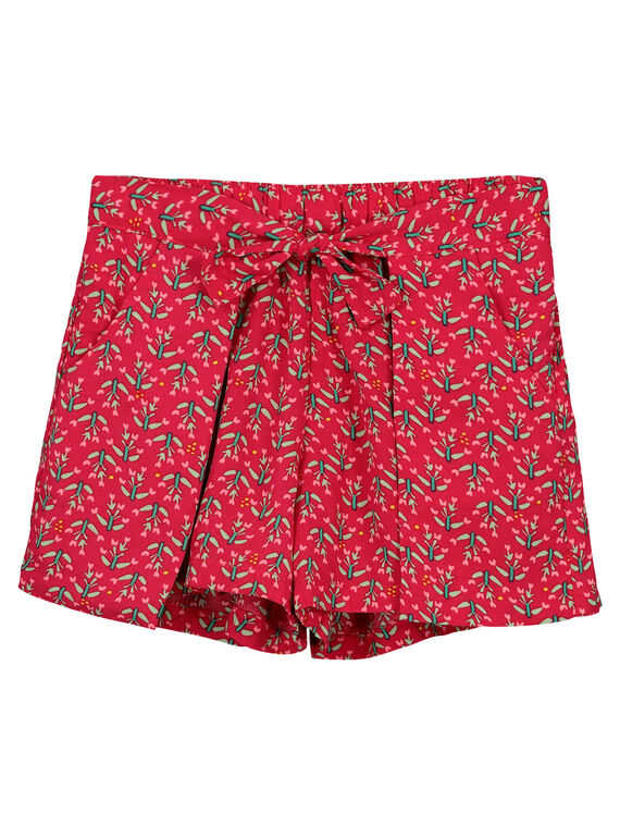 Girls' printed loose shorts FAYESHORT2 / 19S901M2SHO099