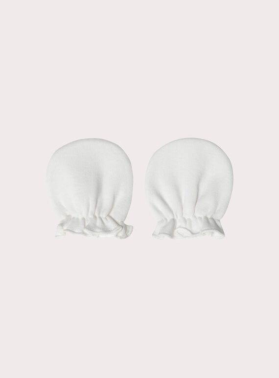 White NEWBORN BEANY XOU1BON / 25WF4251BNA000