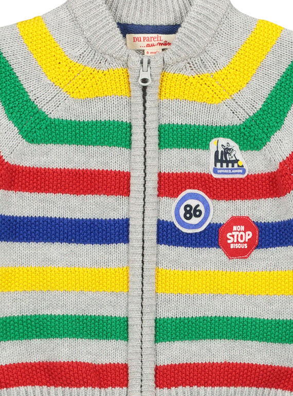 Baby boys zipped cardigan FUCOGIL / 19SG1081GIL099
