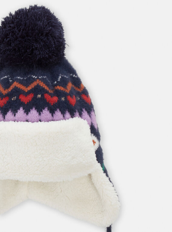 Girl's navy chapka SYAJOCHAP2 / 23WI01O3BON070