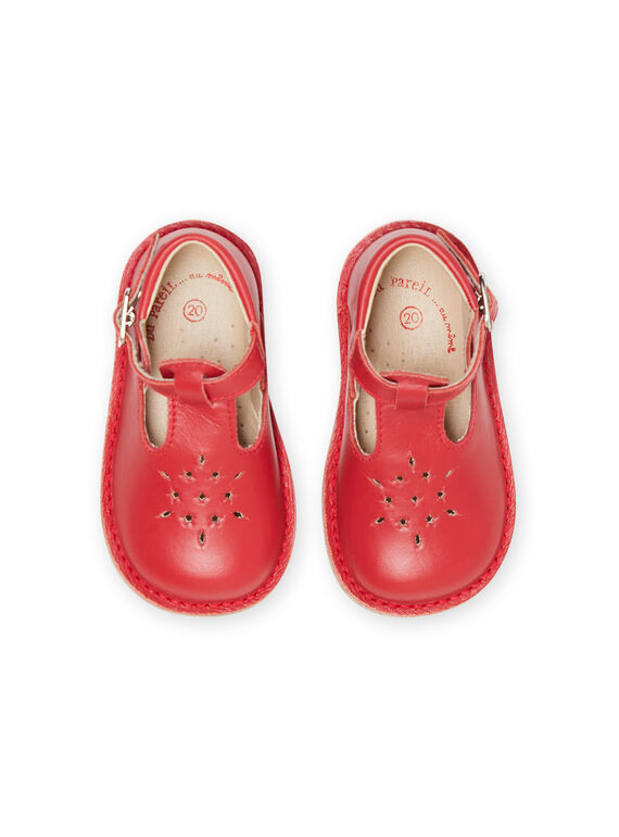 Red baby girl sandals NISALBASIR / 22KK3755D13050
