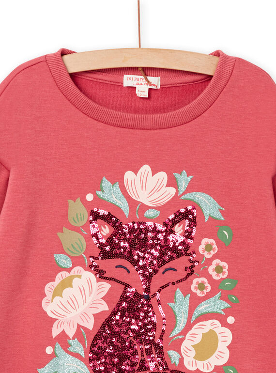 Long sleeve sweatshirt with fox pattern PARHUSWEA2 / 22W901Q1SWED305