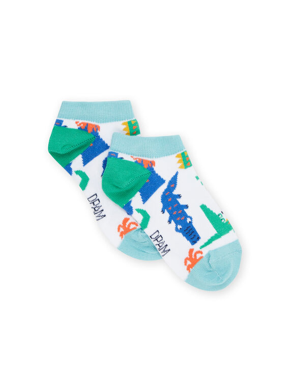 Multicolored socks with crocodile print RYOJOSOQ6 / 23SI0295SOQ000