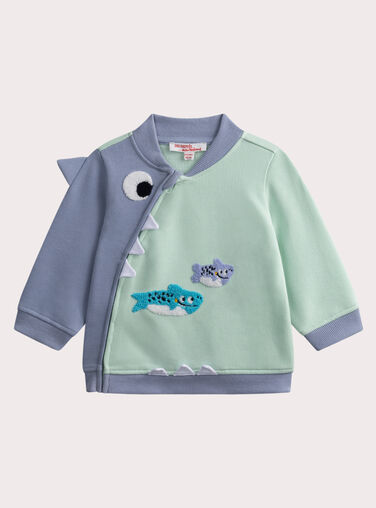 Green KIDS CARDIGAN Green KIDS CARDIGAN WUTAGIL / 25SG10U1GILG603