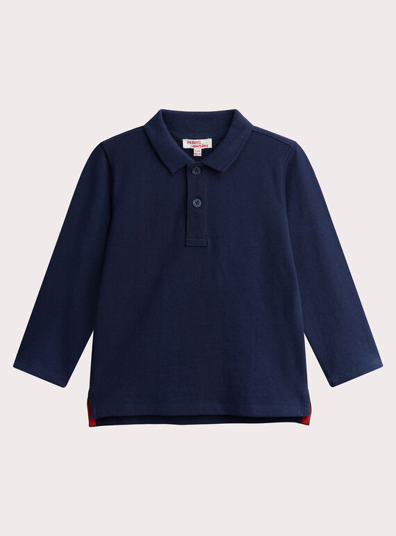 Navy polo shirt for boys  VOJOPOL1 / 24W902G4POL705