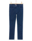Girl's raw denim printed jegging MAJOJEG1 / 21W90115PANP271