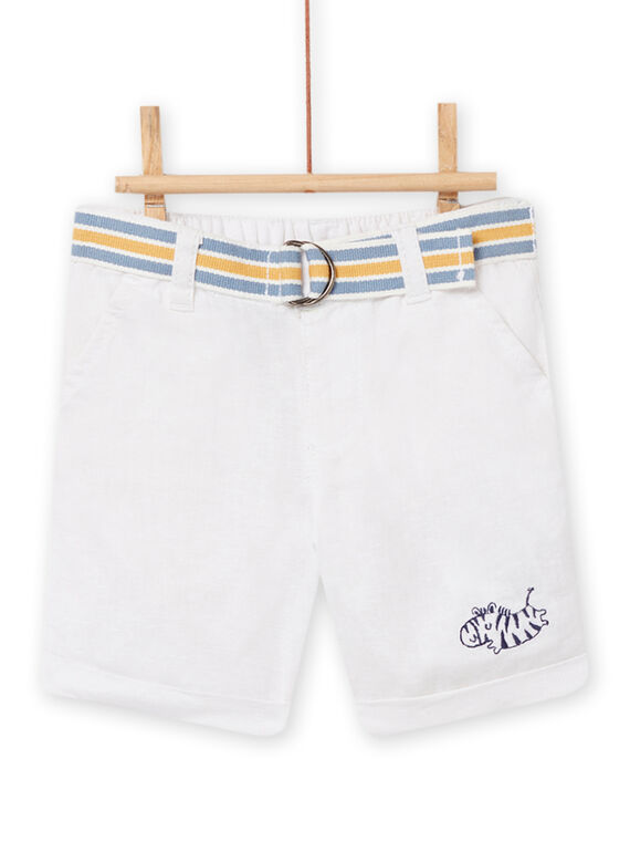 White shorts baby boy NUSOBER / 22SG10Q1BER000