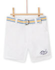 White shorts baby boy NUSOBER / 22SG10Q1BER000