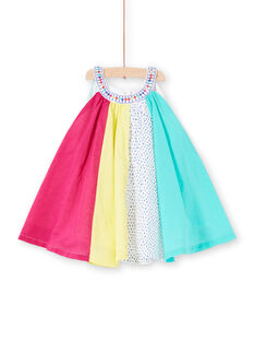 Baby girl's colorful patchwork dress JIMARROB2 / 20SG09P2ROB000