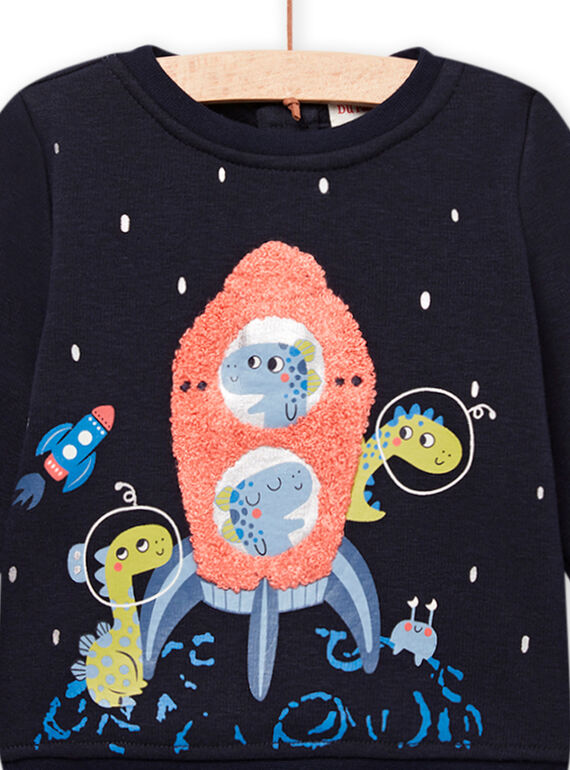 Baby boy black sweater MUPLASWE / 21WG10O1SWEC243