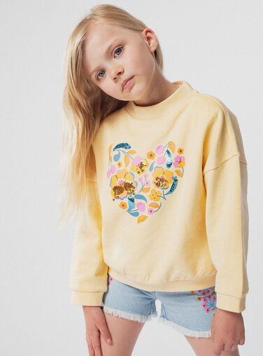 Light yellow SWEAT SHIRT Light yellow SWEAT SHIRT WAPRISWEA / 25S901S1SWEB103