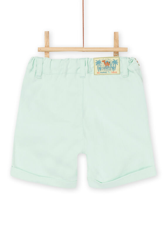 Water green Bermuda shorts with embroidered motif RUEXOBER1 / 23SG10V1BER614