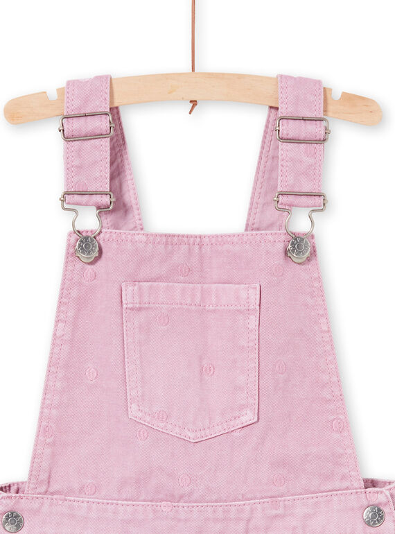 Girl's parma denim dress with polka dots MAPAROB3 / 21W901H3ROBH709