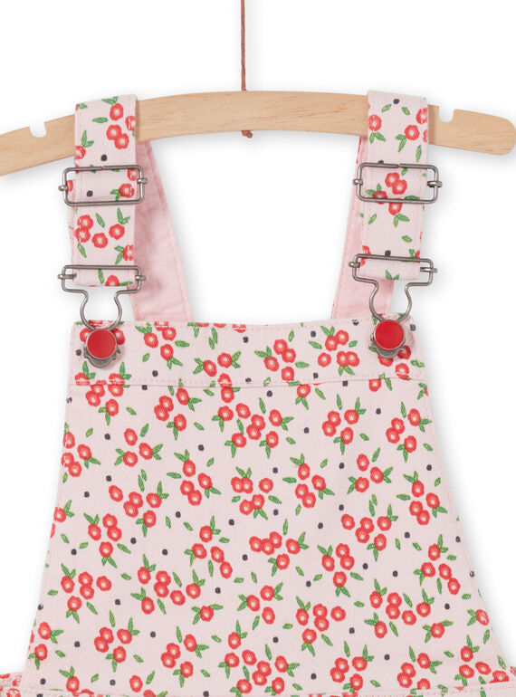 Dress dungarees with floral print LAROUROB2 / 21S901K2ROBD326