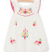 Baby girl dress in ecru with flower embroidery