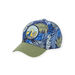 Child boy midnight blue cap with leaves print