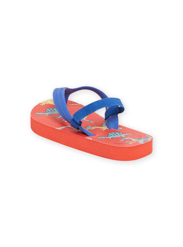 Blue and red beach flip flops boy NOTONGDINO / 22KK3683D01C201