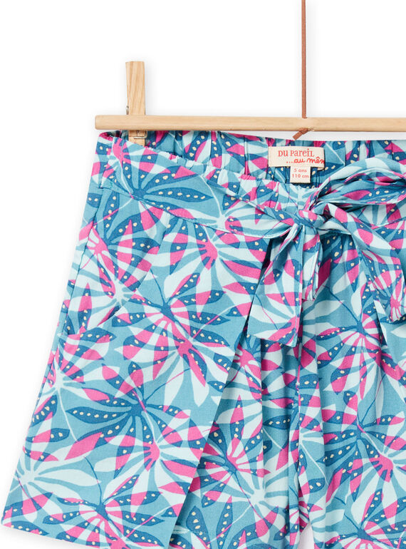 Child girl blue and pink shorts NAFICSHORT3 / 22S901U2SHO204