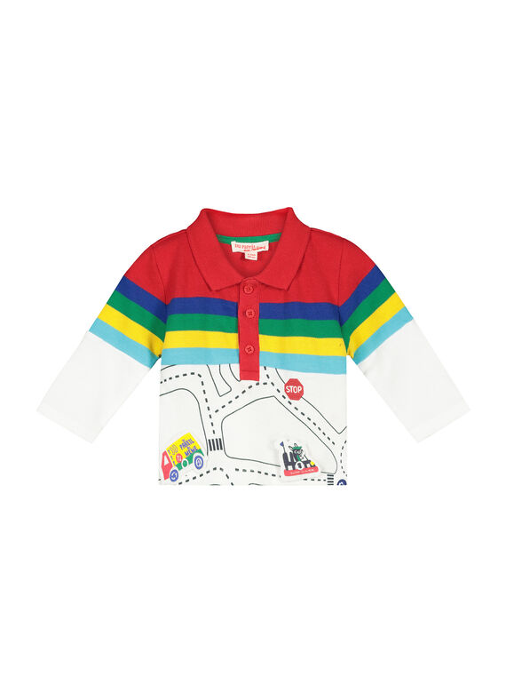 Baby boy's long-sleeved polo shirt FUCOPOL / 19SG1081POL099