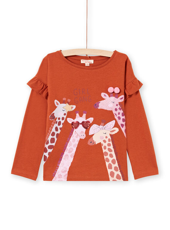 Baby Girl Caramel T-Shirt MACOMTEE3 / 21W901L2TML420