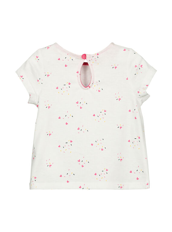 Baby girls' short-sleeved T-shirt FICOTI / 19SG0981TMC000