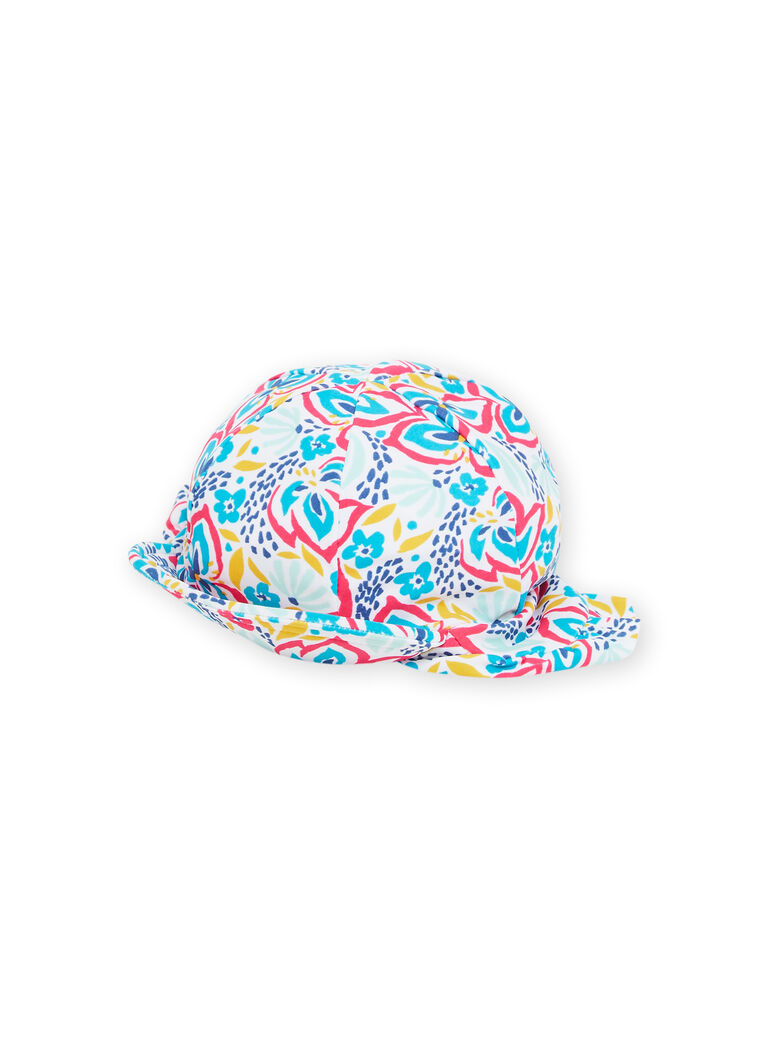 Baby Girl Floral Print Hat NYICHA / 22SI09L1CHA000