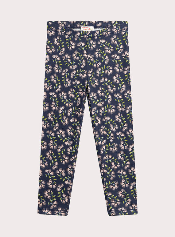 Floral printed leggings for girls  VYAKLILEG / 24WI0141CAL070