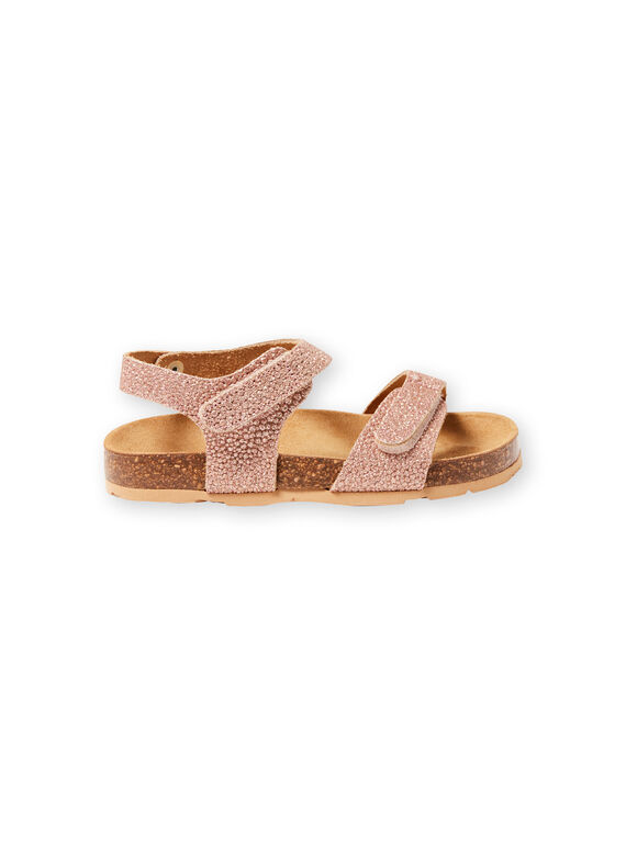 Pink gold sandals for baby girls LFNUGOLD / 21KK3556D0EK009