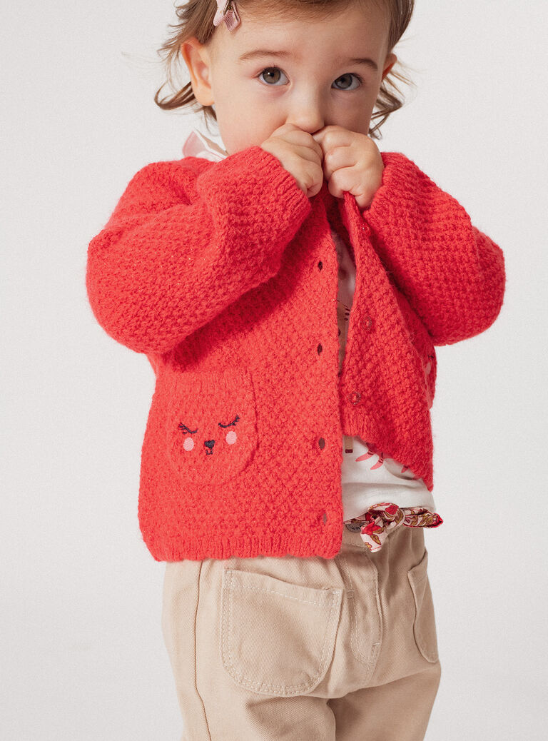 Red CARDIGAN Red CARDIGAN XIJACAR1 / 25WG09M3CARF510