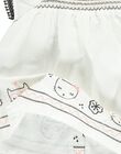 Baby girls' short-sleeved dress CIBENROB2 / 18SG09G2ROB001