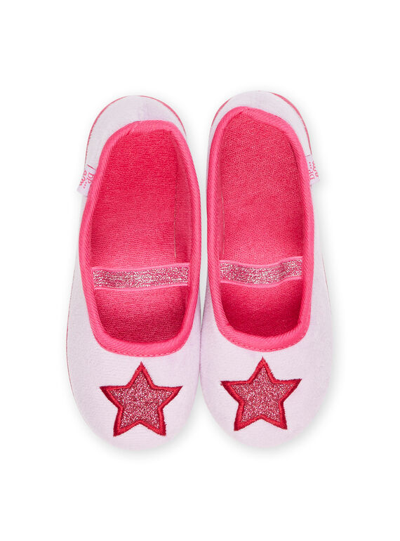 Ballerina slippers with glitter star patch PAPANTSTAR2 / 22XK3542D07328