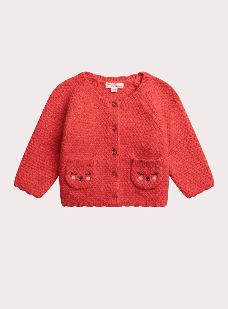 Red CARDIGAN Red CARDIGAN XIJACAR1 / 25WG09M3CARF510