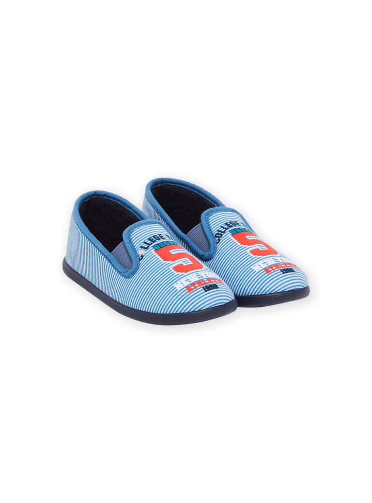 Striped slip-on booties Striped slip-on booties POPANTCOLL / 22XK3642D0B701