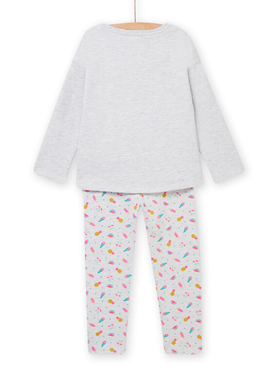 Grey pyjama set child girl NEFAPYJKOA / 22SH11G2PYJJ920