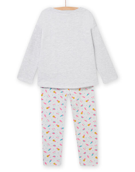 Grey pyjama set child girl NEFAPYJKOA / 22SH11G2PYJJ920