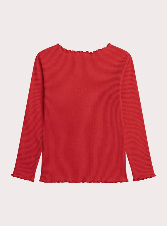 Red TEE SHIRT LS XAJOTEE7 / 25W901F8TMLF505