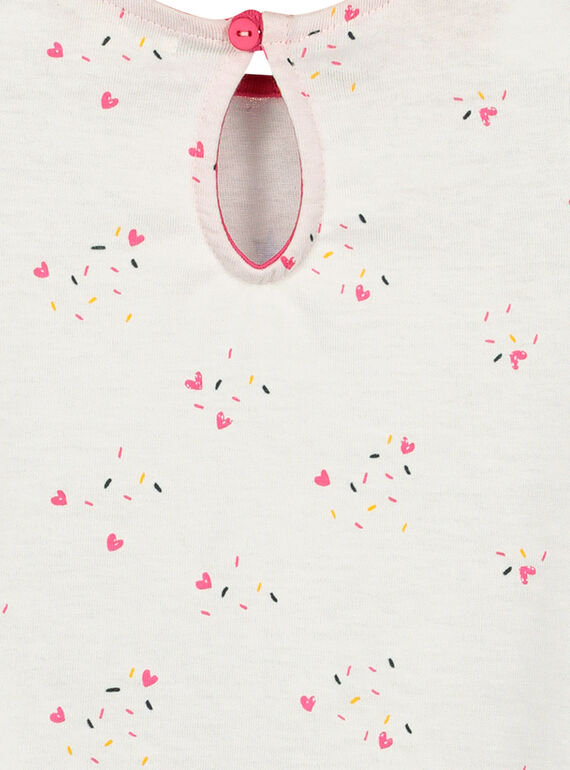 Baby girls' short-sleeved T-shirt FICOTI / 19SG0981TMC000