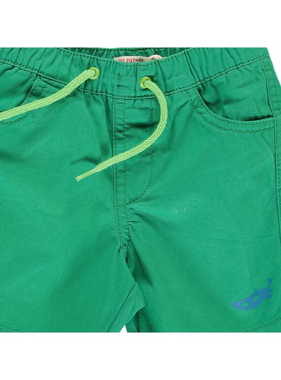 Baby boys' green shorts CUJOBER11 / 18SG10S5BER600