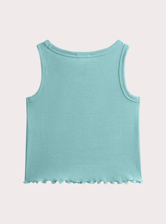 Lagoon blue TANK TOP WAJODEB1 / 25S901M3DEB210
