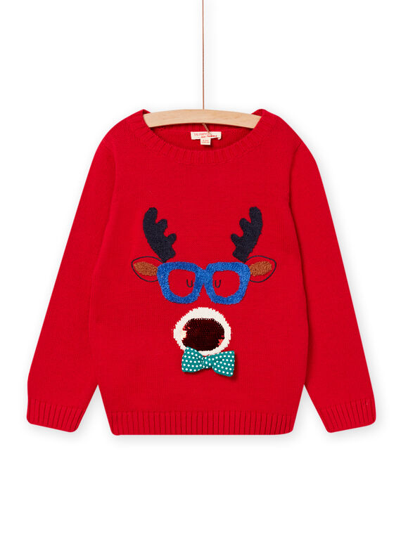 Fancy Christmas sweater child boy MONOPULMI / 21W902Q1D5QF518