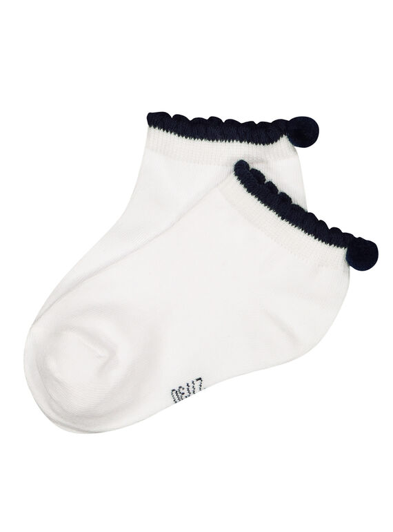 Girls' pompom socks FYAJOCHO7A / 19SI01G3SOQ000