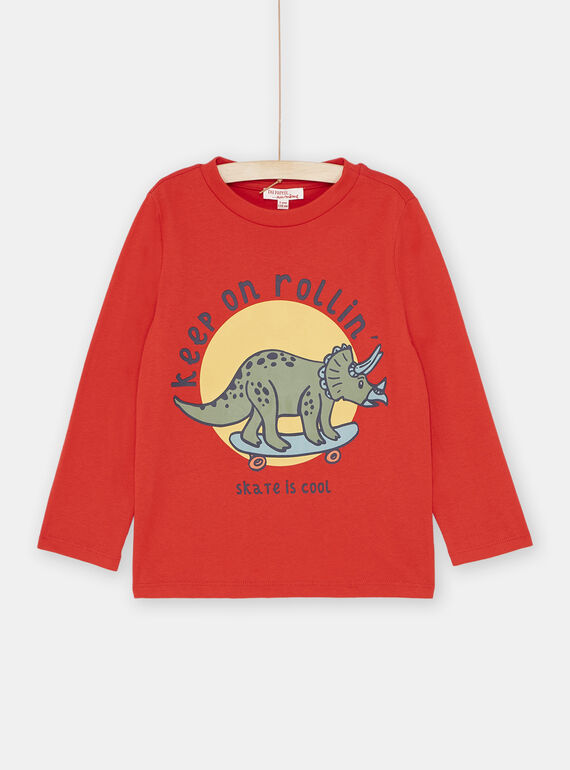 Boy's Red T-Shirt SOJOTEE1 / 23W902F3TMLF522