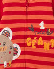 Baby boy striped vest with elephant print NUFLAGIL / 22SG10R1GIL405